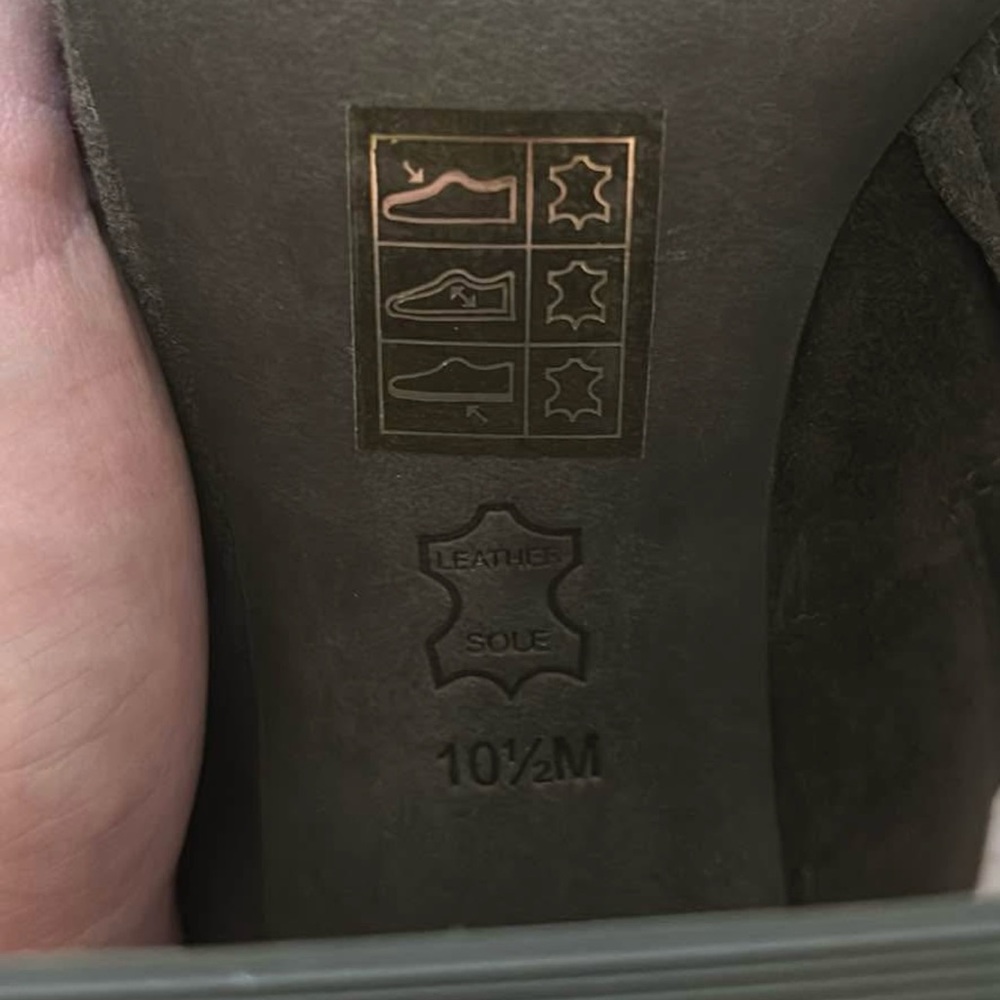 Tory Burch Addison Suede Olive Square Heeled Knee-high Boots with Chain 10.5M - Picture 4 of 15
